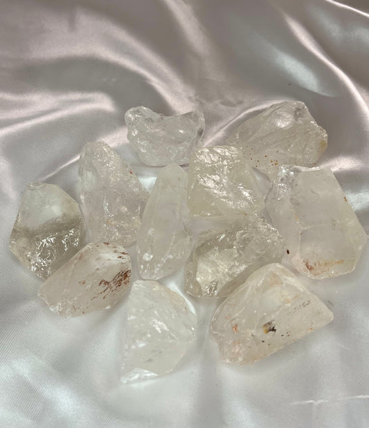 Clear quartz rocks
